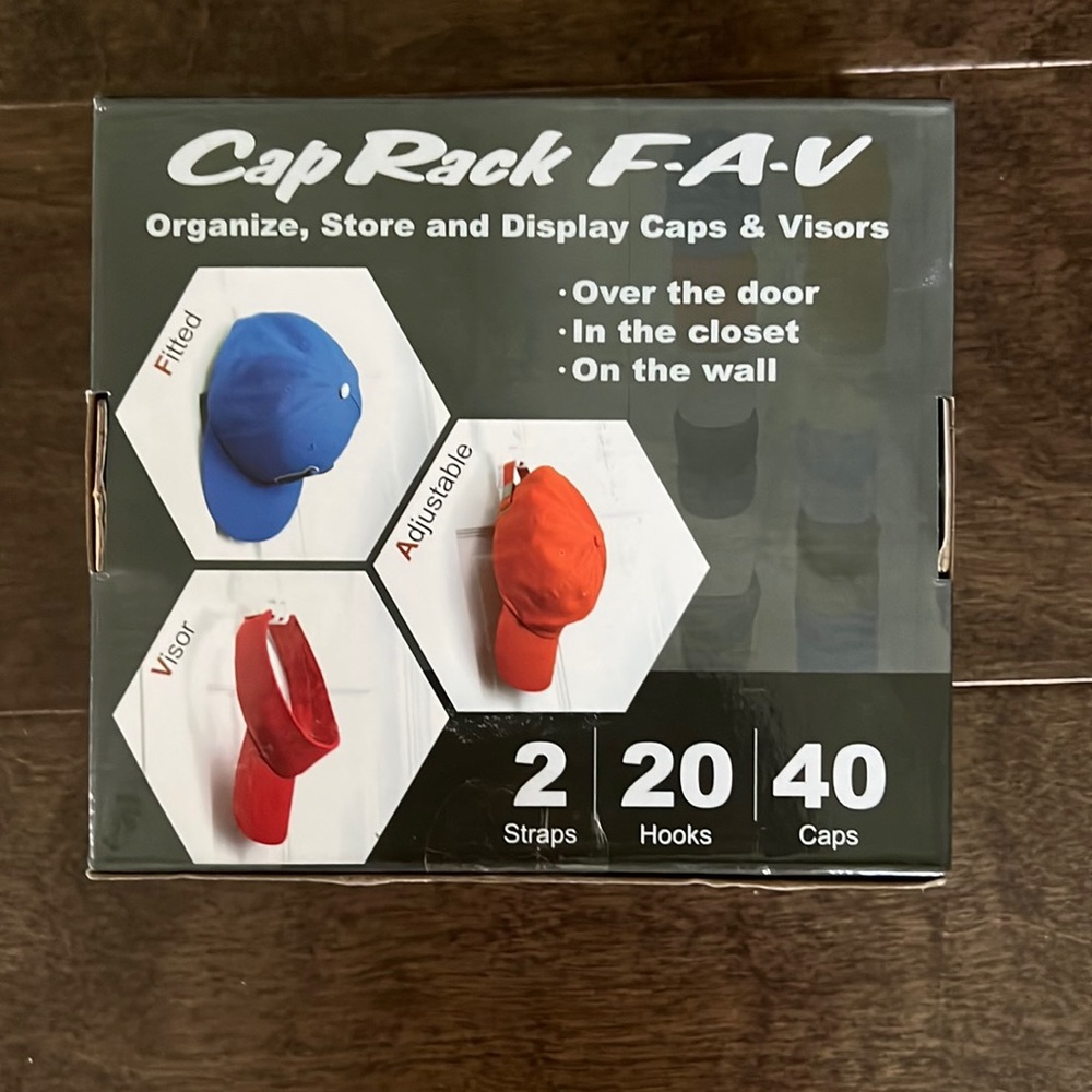 Cap Rack FAV - hat and visor organizer